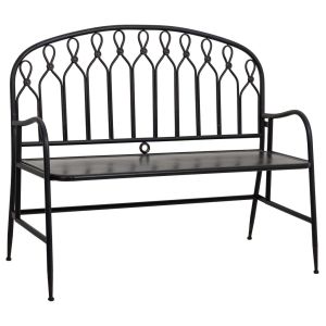Banco metal preto 118x56x98