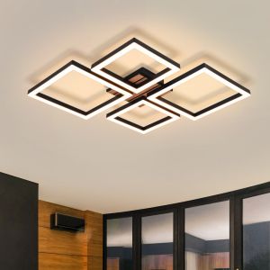Nettlife lâmpada de teto LED integrado castanho 48x45.5