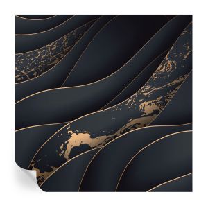 Papel de parede vinílico ondas elegantes 250x250 tulup
