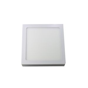 Downlight LED 18w luz tom frio 6000k, superfície quadrada. Cor branca