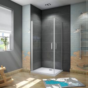Cabine de duche rectangular bater giratória,cinza fosco,1000x700x1850mm