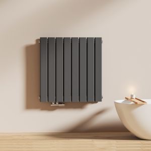 Emke radiador água quente aço plano camada dupla antracite 63x62 cm
