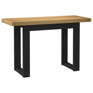 Secretária noain com pernas forma u 120x50x75 cm pinho maciço