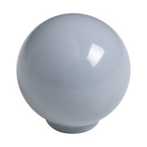 Puxador esfera de abs 34mm cinza brilhante, lote com 50