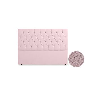 Cabeceira estofada capri aqualine 100x120x12 cm - rosa claro - moonia