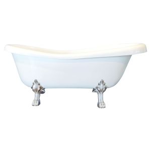 Ondee - banheira retro 1900 - 170x75cm - acrílico reforçado 12mm - branco