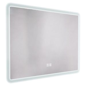 Espelho iluminado athena - bordas com efeito mate - 80 x 60 cm