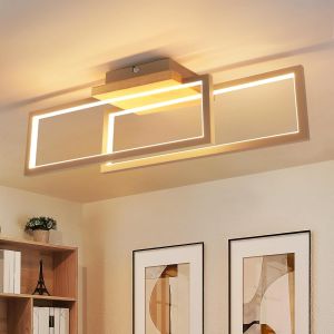 Nettlife lâmpada de teto LED integrado amarelo / dourado 48x13