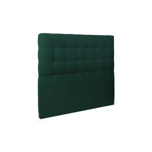 Cabeceira estofada de 140 cm - tecido de veludo verde - verde