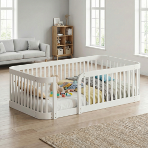 Parque infantil modular 140x200cm madeira branco