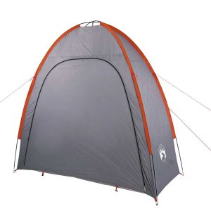 vidaXL tienda de almacenamiento impermeable gris y naranja