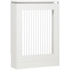 Cobertura de radiador 60x18x84 cm mdf e aço color blanco Homcom