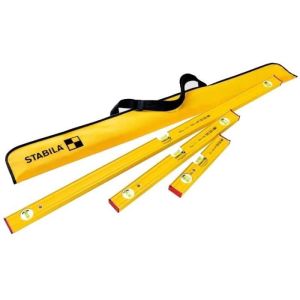 Conjunto de nível de bolha pro 80 as stabila 120/60/30 cm + capa - 19714