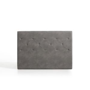 Cabeceira zafiro para cama de 105 de tela gris 115x115x8. Matris