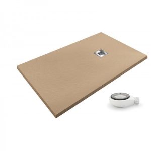 Base de duche airstone moka ral 1001 90x110