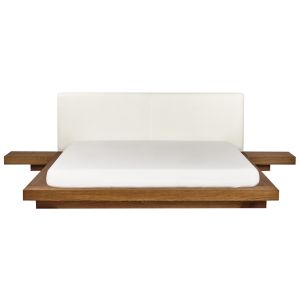 Cama bouclé zen 180 x 200 cm freixo natural