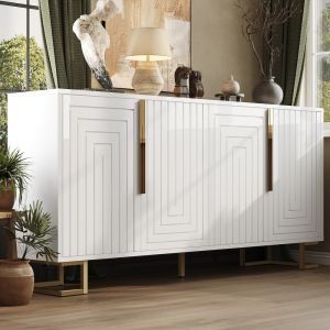 Aparador 2 portas branco 75x152x40cm