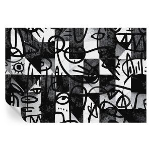 Papel parede adesivo desenhar o caos 104x152 tulup
