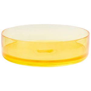 Lavatório de bancada tolosa ⌀ 36 cm superfície sólida amarelo