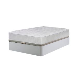Sommier atenas branco 135x190cm + colchão viscoelástico top 28cm