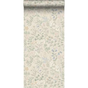 Borastapeter papel de parede flores silvestres begeemulti-cor