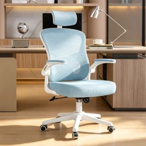 Rattantree cadeira de escritório ergonómica com altura ajustável,azul