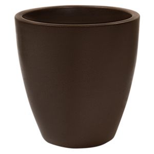 Vaso de polietileno rotomouldado cor bronze 40x40 cm