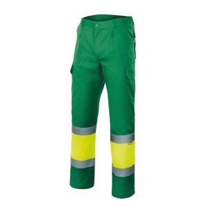 Calças alta visibilidade amarelo fluorescente verde s
