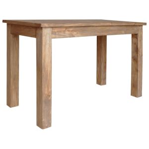 Mesa de jantar madeira de mogno maciça 120x60x77 cm wf532348