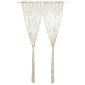 Cortina em macramé 140x240 cm aLGodão