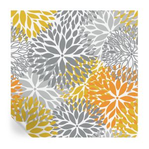 Papel de parede vinílico energia das flores 250x250 tulup