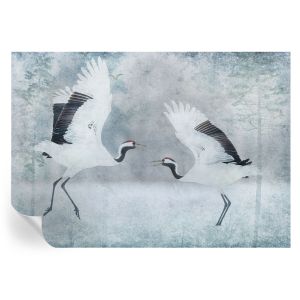 Papel de parede vinílico guindastes harmoniosos 208x146 tulup