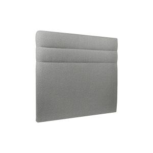 Cabeceira 135 cm lignes - tecido bouclette cinzento - cinzento