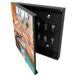 Armário de chaves decorativa 30x30x5, abertura à esquerda tulup