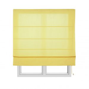 Estores de rolo com varetas translúcido transparente Amarelo 75 x 175cm