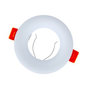 Anel embutido basic ii redondo branco wonderlamp 1xgu10 ø85mm