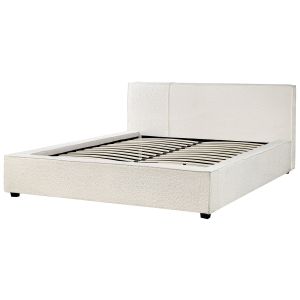 Cama bouclé mirande 160 x 200 cm branco creme