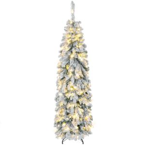 Árvore de natal ø70x180 cm plástico e metal color verde Homcom