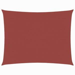 Para-sol estilo vela tecido oxford retangular 4x5 m terracota