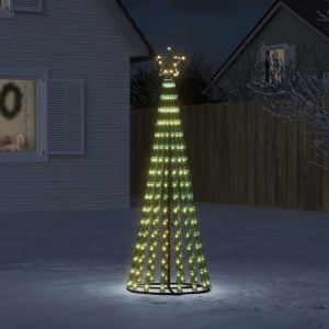 Árvore de natal luminosa em cone 275 LEDs 180 cm branco quente pt9429