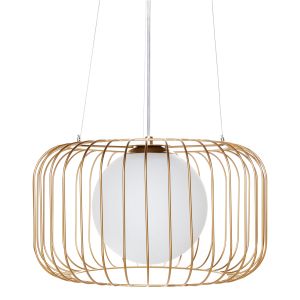 Candeeiro suspenso bairoa metal dourado