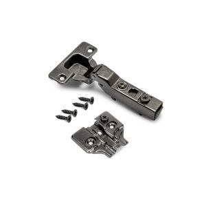 Kit de dobradiça meia-curva x91 com fecho suave e calço