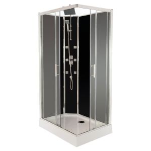 Ondee - cabina de duche de hidromassagem selia - 110x80cm - cromado