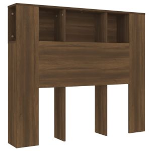 vidaXL mueble cabecero color roble marrón 120x18,5x102,5 cm