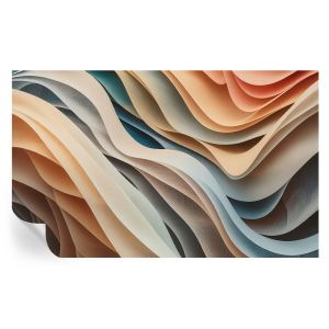 Papel de parede adesivo formas onduladas 416x254 tulup