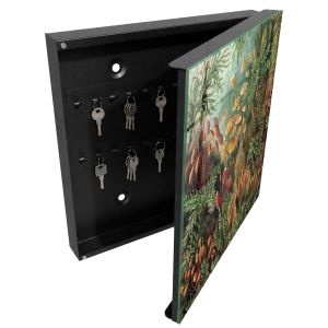 Caixa de chaves de parede decorativa 30x30x5, abertura à direita tulup