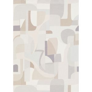 Erismann papel de parede formas geométricas cinzentoecastanho