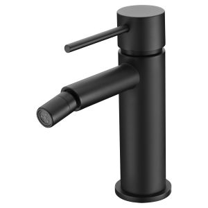 Torneira monocomando para bidet em latão e zama preto fosco com cartucho ce