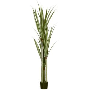 Planta artificial 17x17x190cm peva color verde Homcom, casa - decoração