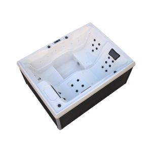 Bañera de hidromasaje exterior stream pure 211 x 156 cm para 3 personas